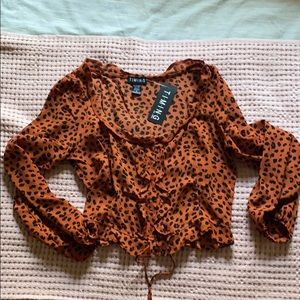 Anima print crop top